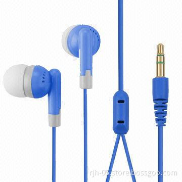 Plastic earphones with transparent cover